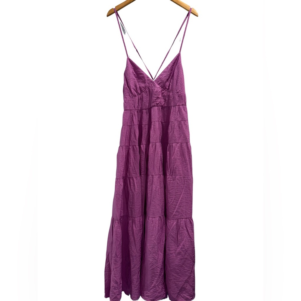 Flowy Tiered Maxi Dress Abercrombie & Fitch
